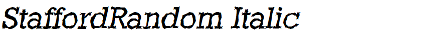 StaffordRandom Italic