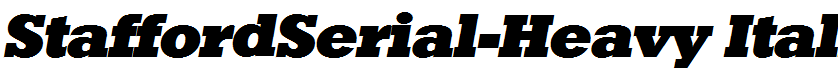 StaffordSerial-Heavy Italic