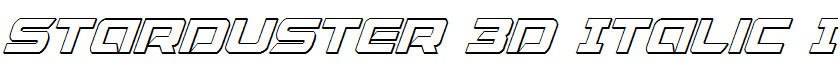 Starduster 3D Italic Italic