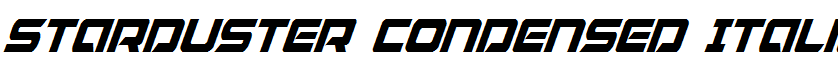 Starduster Condensed Italic Condensed Italic