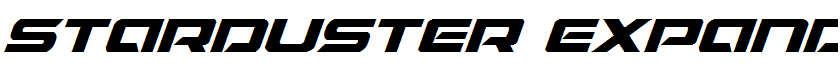 Starduster Expanded Italic Expanded Italic