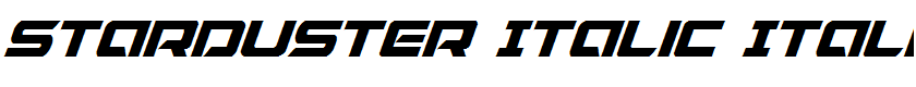 Starduster Italic Italic