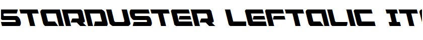 Starduster Leftalic Italic