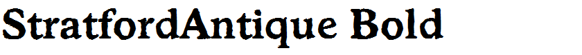 StratfordAntique Bold