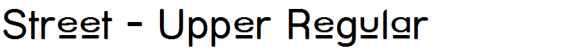 Street - Upper Regular