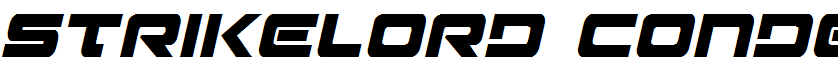 Strikelord Condensed Italic Condensed Italic