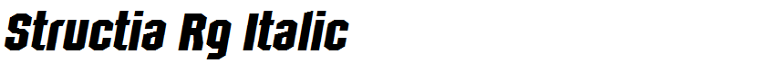 Structia Rg Italic