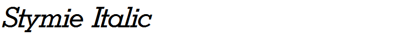 Stymie Italic