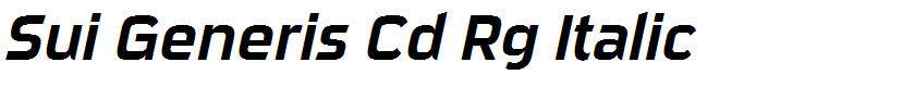 Sui Generis Cd Rg Italic