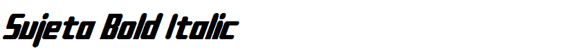 Sujeta Bold Italic