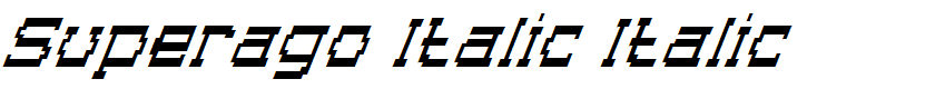 Superago Italic Italic
