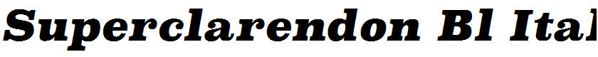 Superclarendon Bl Italic
