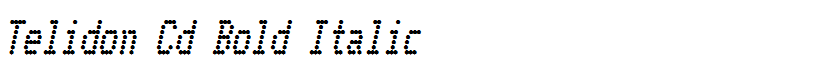Telidon Cd Bold Italic