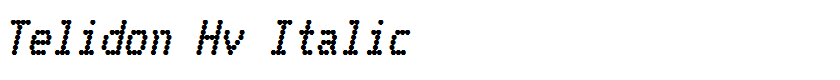 Telidon Hv Italic
