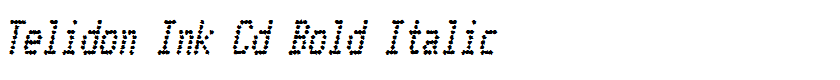 Telidon Ink Cd Bold Italic