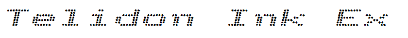Telidon Ink Ex Bold Italic