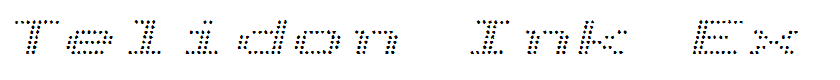Telidon Ink Ex Italic