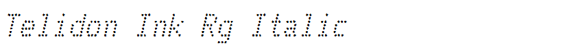 Telidon Ink Rg Italic