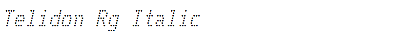 Telidon Rg Italic