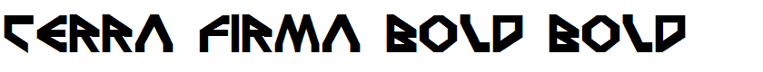 Terra Firma Bold Bold