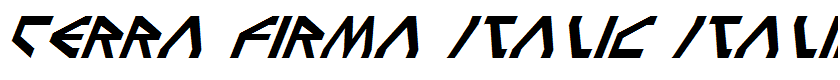 Terra Firma Italic Italic
