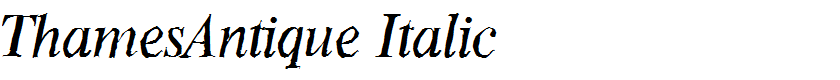 ThamesAntique Italic