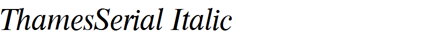 ThamesSerial Italic