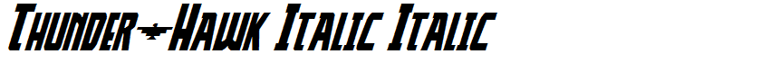Thunder-Hawk Italic Italic