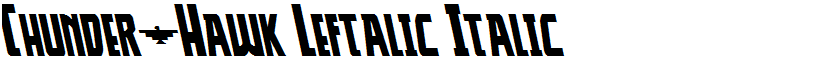 Thunder-Hawk Leftalic Italic