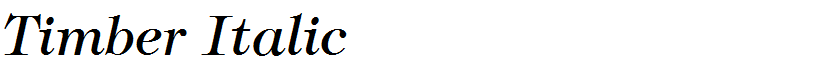 Timber Italic