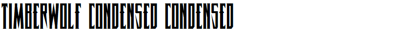 Timberwolf Condensed Condensed