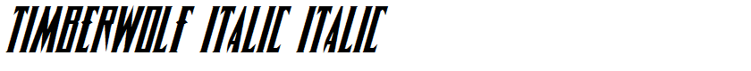 Timberwolf Italic Italic