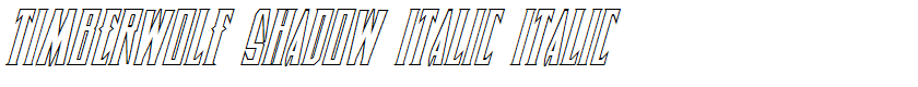 Timberwolf Shadow Italic Italic