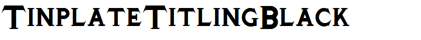 TinplateTitlingBlack