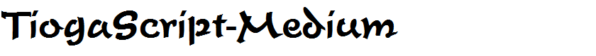 TiogaScript-Medium