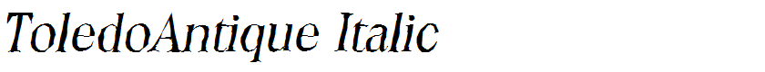 ToledoAntique Italic
