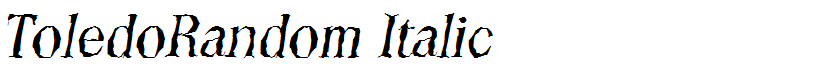 ToledoRandom Italic