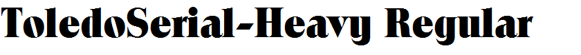 ToledoSerial-Heavy Regular