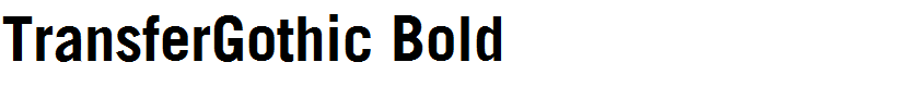 TransferGothic Bold