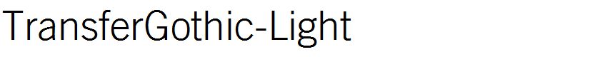 TransferGothic-Light