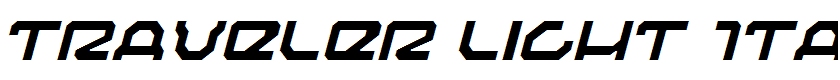 Traveler Light Italic Light Italic