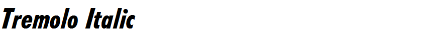Tremolo Italic