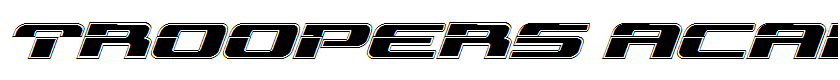 Troopers Academy Expanded Italic Expanded Italic