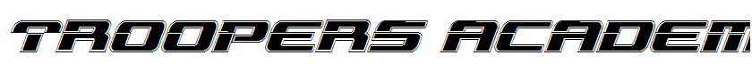 Troopers Academy Italic Italic