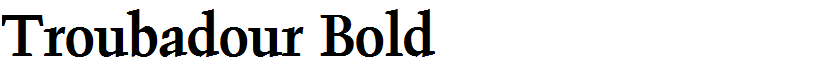 Troubadour Bold