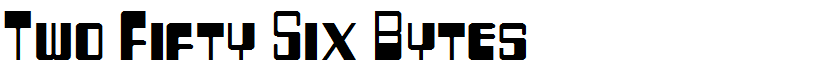 Two Fifty Six Bytes