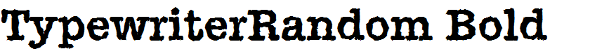 TypewriterRandom Bold