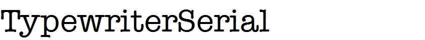 TypewriterSerial