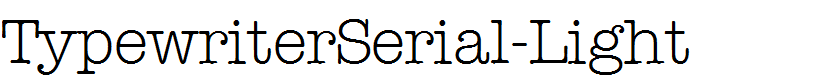 TypewriterSerial-Light