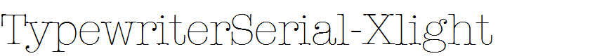 TypewriterSerial-Xlight